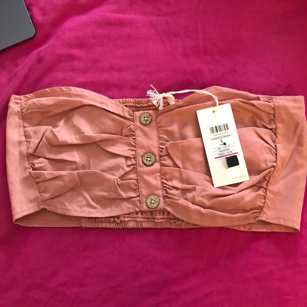 Pink bandeau top✨